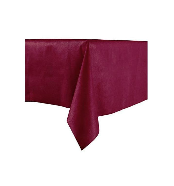 Tafelkleed Novotex niet geweven bordeauxrood 100x100cm (150 stuks) 