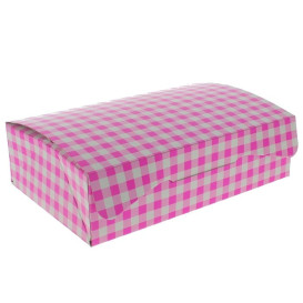 Boîte pâtissière 17,5x11,5x4,7cm 250g Rose (20 Unités)