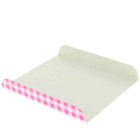 Plateau rose pour Gaufre 15x13x2cm (100 Utés)