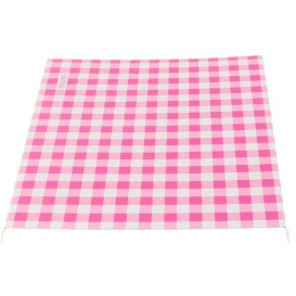 Papieren dienblad voor wafel roze 15x13cm (100 stuks) 