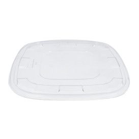 Plastic PET Deksel voor Kom transparant 27x27cm (25 stuks) 