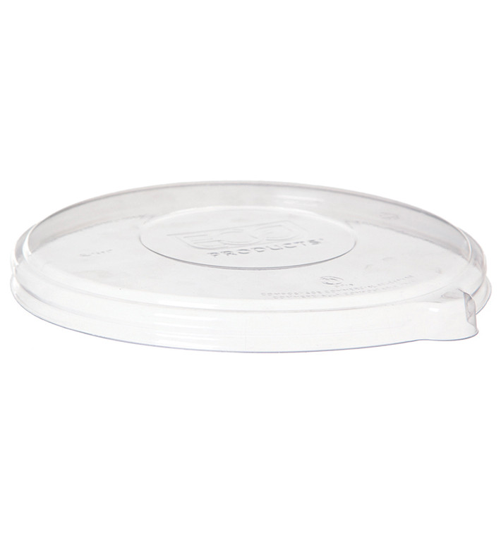 Couvercle Compostable PLA Transparent Bol 710 et 940ml (400 Utés)