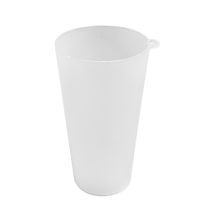 Plastic beker met Ring PP Herbruikbaar transparant 400ml (490 stuks)