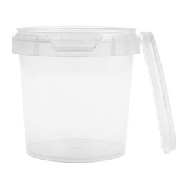 Plastic deli Container met Plastic Deksel PP Onbreekbaar 155 ml Ø6,9 (960 stuks)