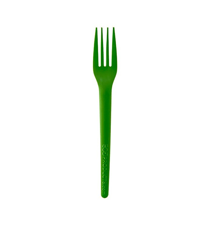 Fourchette Compostable CPLA Vert 17,0 cm (50 Utés)