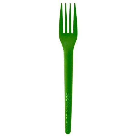 Fourchette Compostable CPLA Vert 17,0 cm (50 Utés)