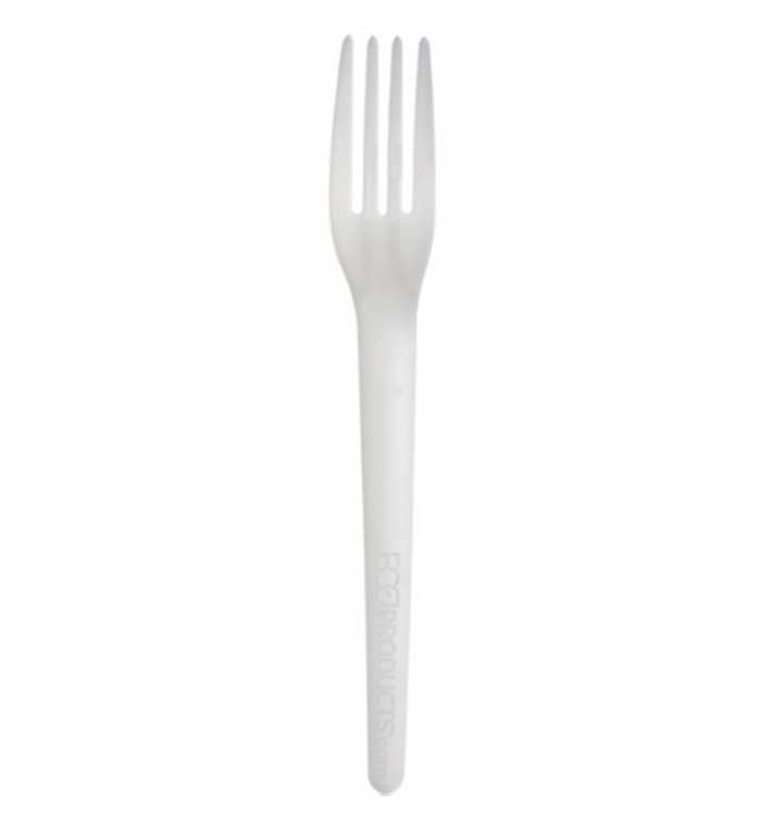 Fourchette Compostable CPLA Blanc 17,0 cm (50 Utés)