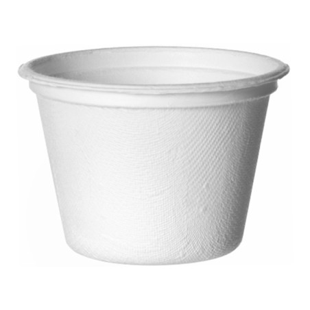 Pot Canne à Sucre Bagasse Blanc 120ml (1800 Utés)