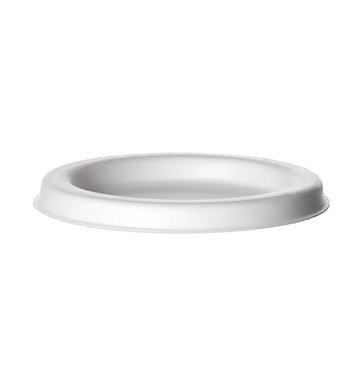 Couvercle Pot Canne à Sucre Bagasse Blanc 120ml (1800 Utés)