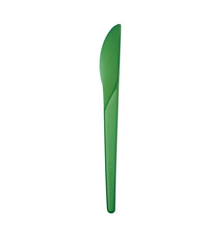 Couteau Compostable CPLA Vert 17,2 cm (50 Utés)