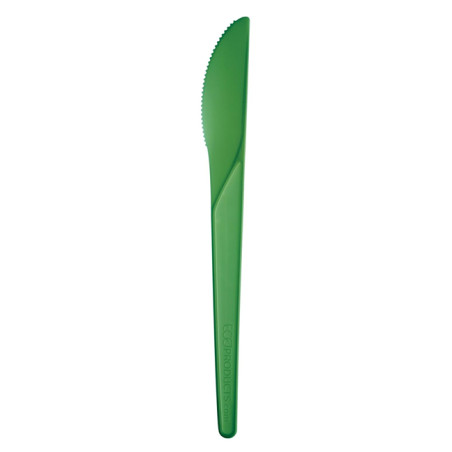 Couteau Biodégradable CPLA Vert 17,2cm (50 Utés)