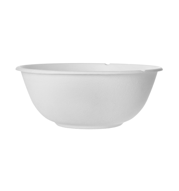 Bol Canne à Sucre Bagasse Blanc 1360ml (50 Utés)