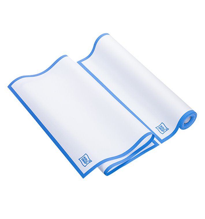 Torchons "Roll Drap" avec Bande Bleue 40x64cm P64cm (10 Utés)