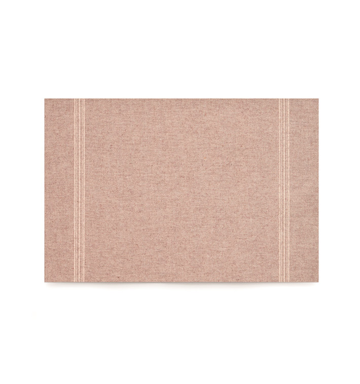 Set de Table "Day Drap" Marron Clair 32x45cm (72 Utés)