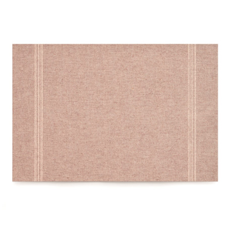 Herbruikbaar Katoenen placemat "Day Drap" bruin 32x45cm (12 stuks) 