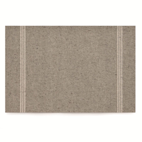 Herbruikbaar Katoenen placemat "Day Drap" grijs-groen 32x45cm (12 stuks) 