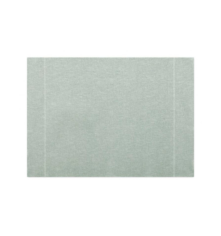 Katoenen placemat "Daen Drap" parel grijs 32x45cm (72 stuks)