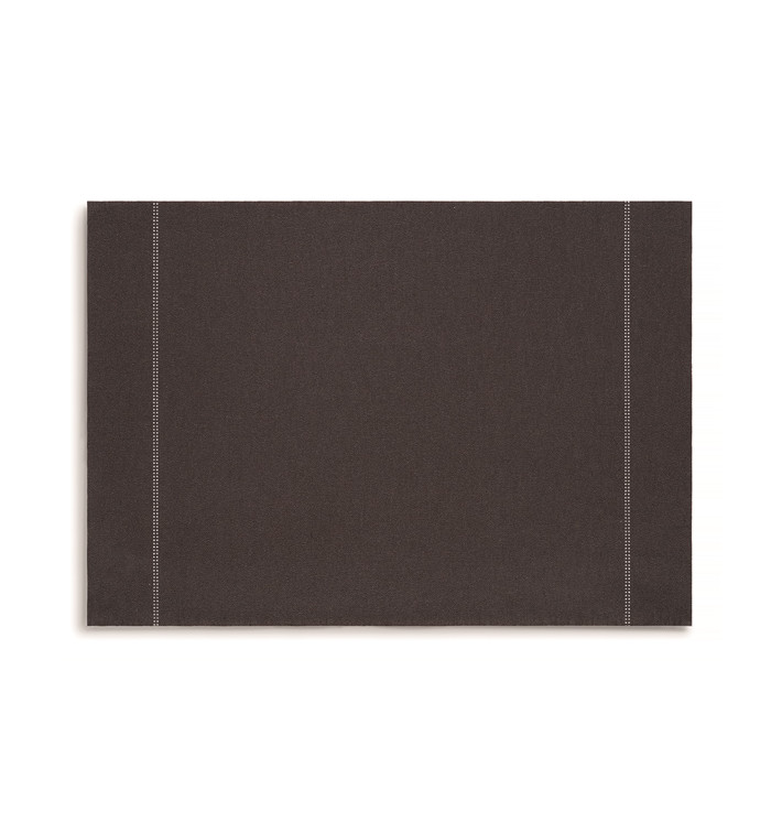 Katoenen placemat "Daen Drap" Anthracite 32x45cm (72 stuks)