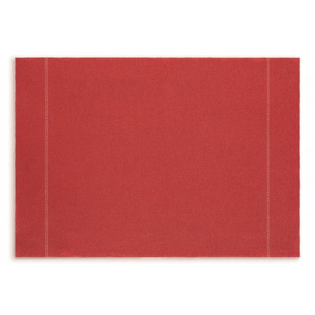 Herbruikbaar Katoenen placemat "Day Drap" rood 32x45cm (72 stuks)