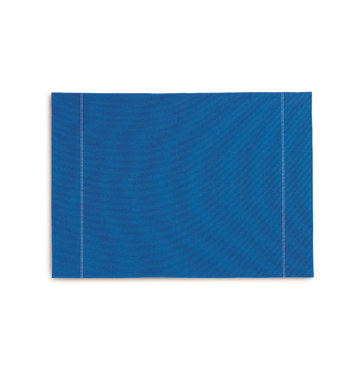 Katoenen placemat "Daen Drap" Roenal blauw 32x45cm (72 stuks)