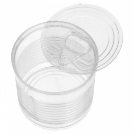 Boîte de Conserve Transparente PS 110ml Ø6x5,7cm (200 Utés)