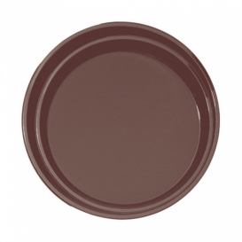 Plateau PP Rond Antidérapant Marron Ø40,0cm (12 Utés)