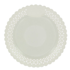 Assiette en Carton Ronde Dentelle Blanc 32 cm (50 Utés)