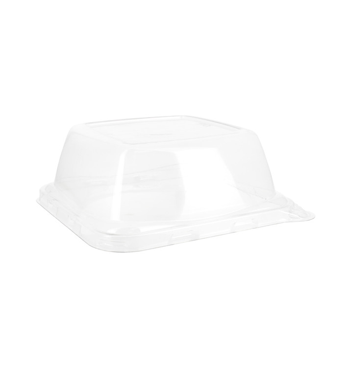 Plastic Deksel voor Suikerriet Voedsel Container 13x13x5cm (300 stuks)