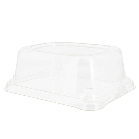 Plastic Deksel voor Suikerriet brood Container 14x11x5cm (75 stuks) 