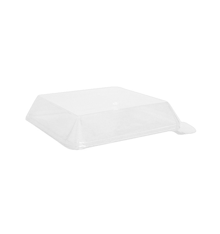 Couvercle Plastique PET Transparent 14,1x14,1cm (100 Unités)