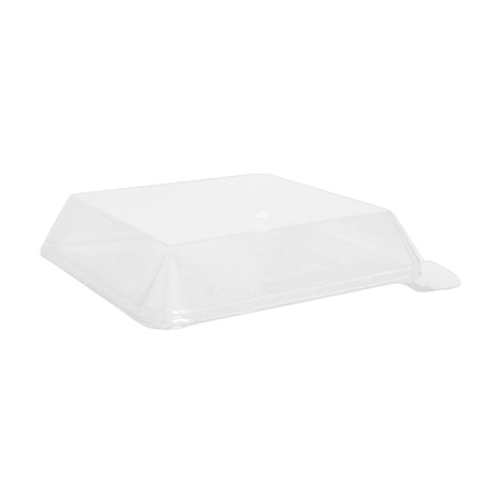 Couvercle Plastique PET Transparent 14,1x14,1cm (25 Unités)