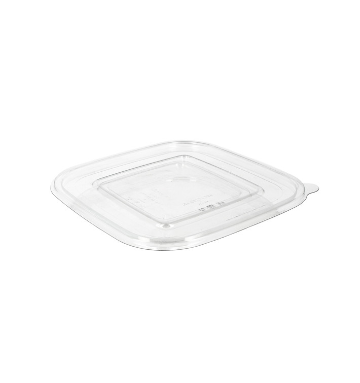 Plastic Deksel voor Deli Container PET Plat 12x12cm (1000 stuks)