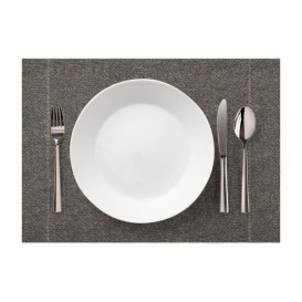 Katoenen placemat "Daen Drap" grijs-groen 32x45cm (12 stuks) 