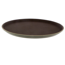 Plateau PP Rond Antidérapant Marron Ø40,0cm (12 Utés)