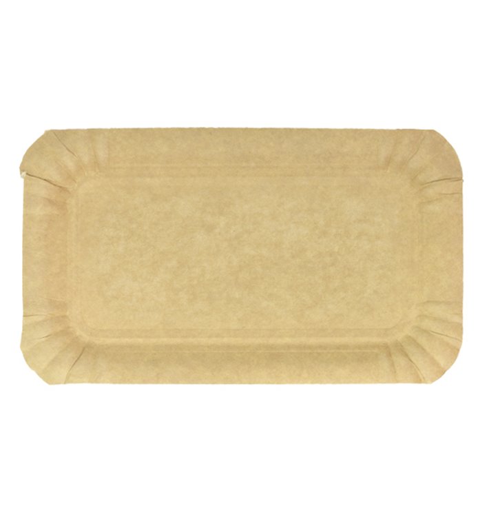 Plat rectangulaire en Carton Kraft 10x16 cm (100 Unités)