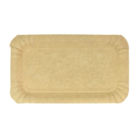 Plat rectangulaire en Carton Kraft 10x16 cm (100 Utés)