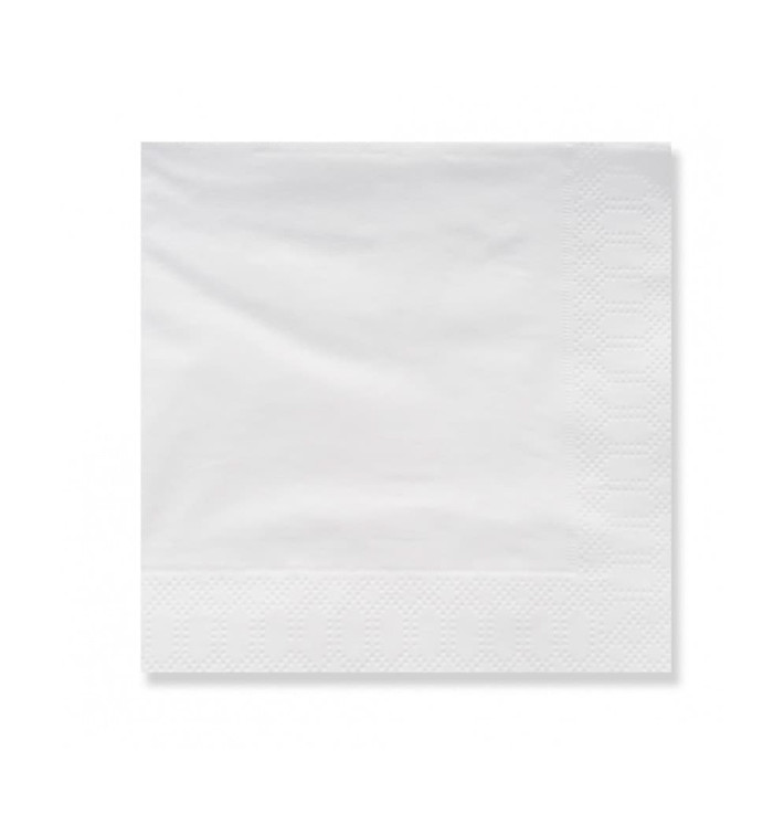 Serviette Papier à Cocktail 20x20cm 3E Blanc (100 Utés)