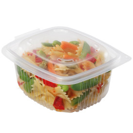 Plastic Container Microwave PP transparant 750ml 14,2x12,3cm (50 stuks) 