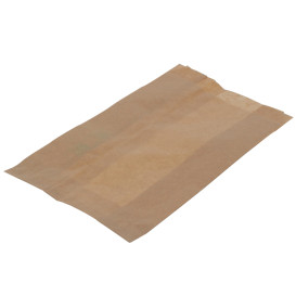 Sachet Hamburger Ingraissable Kraft 12+6x20cm (1000 Utés)