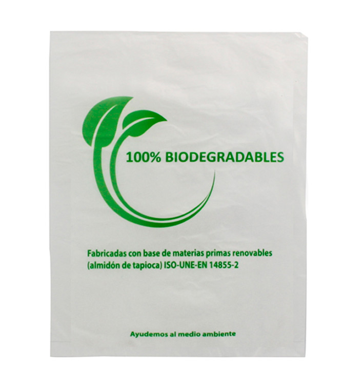 Plastic zak 100% biologisch afbreekbaar 30x40cm (100 stuks)