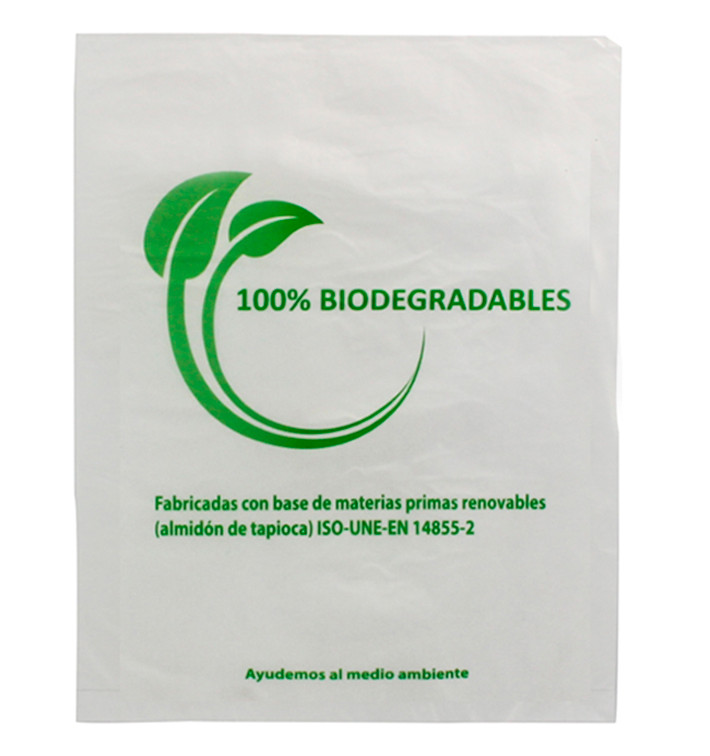 Plastic zak 100% biologisch afbreekbaar 35x48cm (1000 stuks)