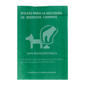Plastic zak voor uitwerpselen van honden 100% bio 18x26cm (100 stuks)