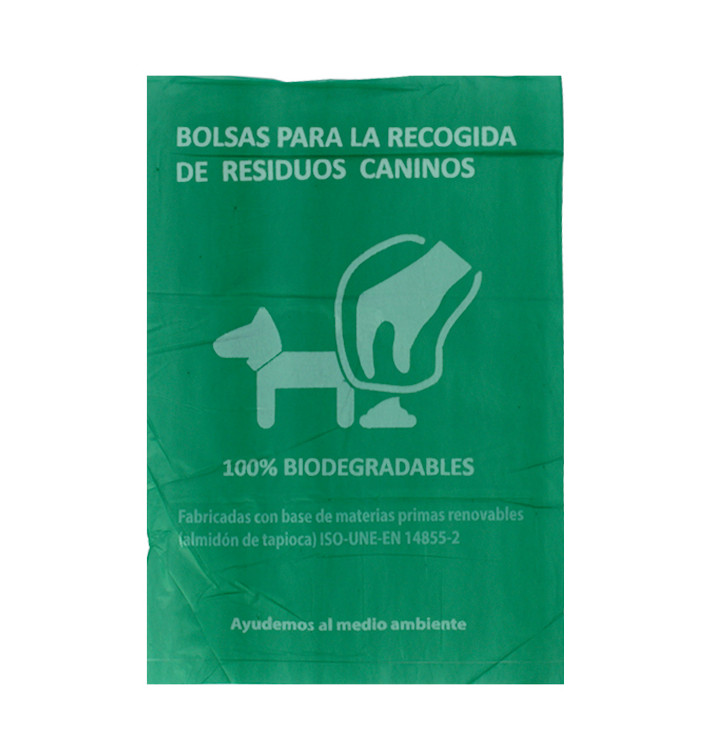 Plastic zak voor uitwerpselen van honden 100% bio 18x26cm (100 stuks)