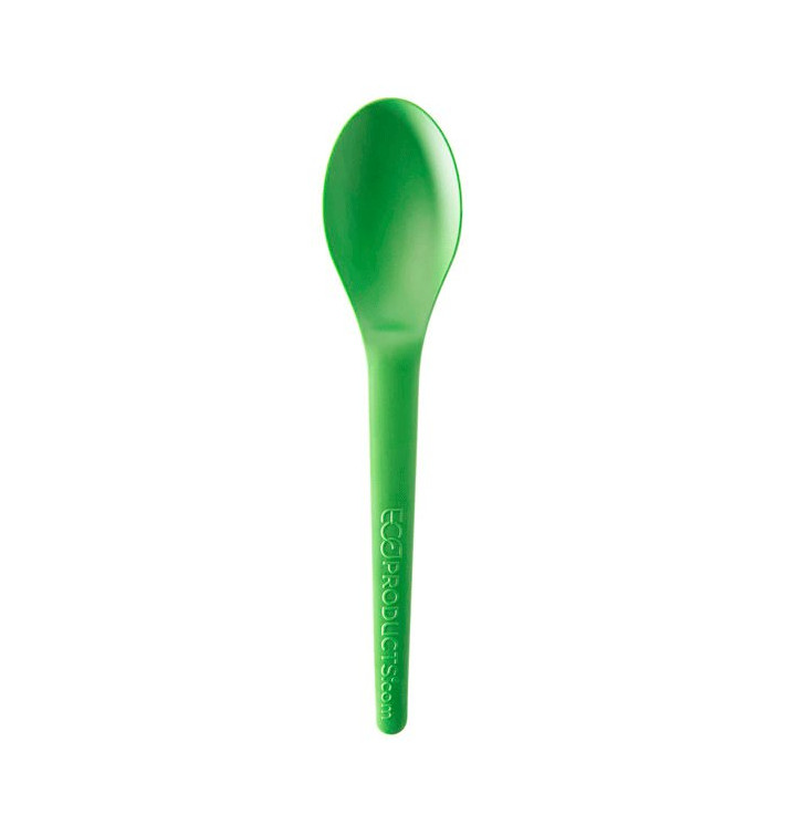 Petite Cuillère Amidon de Maïs CPLA Verte 12 cm (2000 Utés)