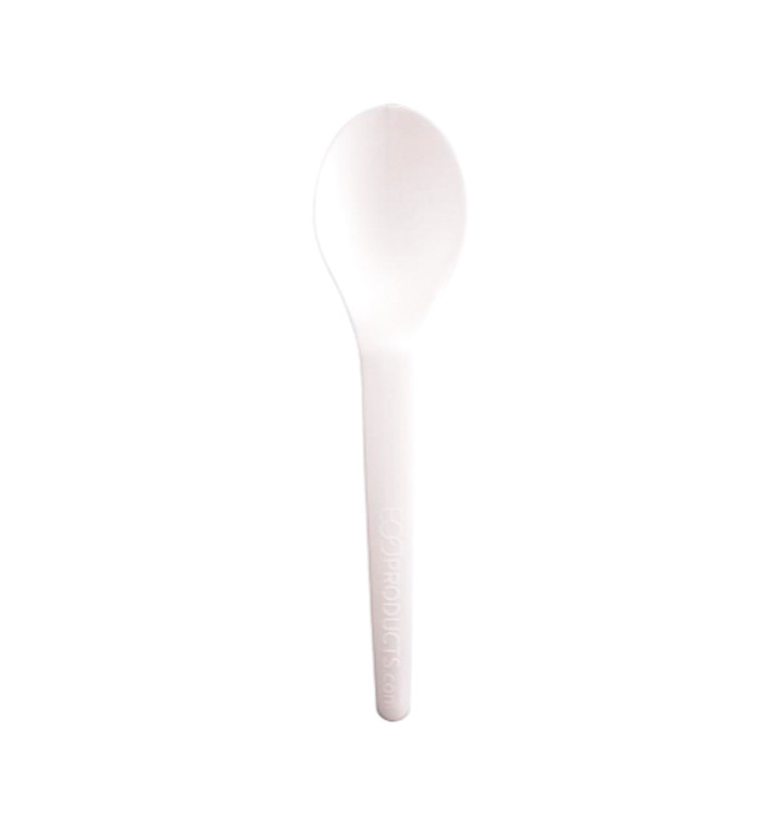 Petite Cuillère Amidon de Maïs CPLA Blanc 12 cm (2000 Utés)