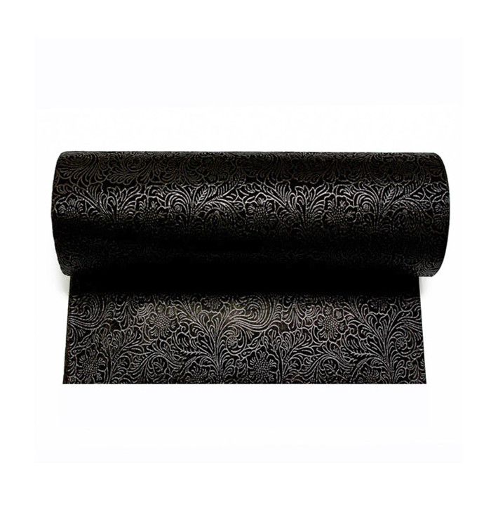 Niet geweven PLUS Tafelkleed rol zwart 1,2x50m P40cm (6 stuks) 