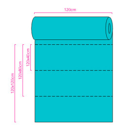 Novotex Tafelkleed rol wit "Buen Provecho" P40cm 1,2x50m (6 stuks)