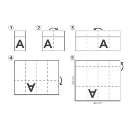 Eetgerei zak papieren servetten Eco 30x40cm (30 stuks) 