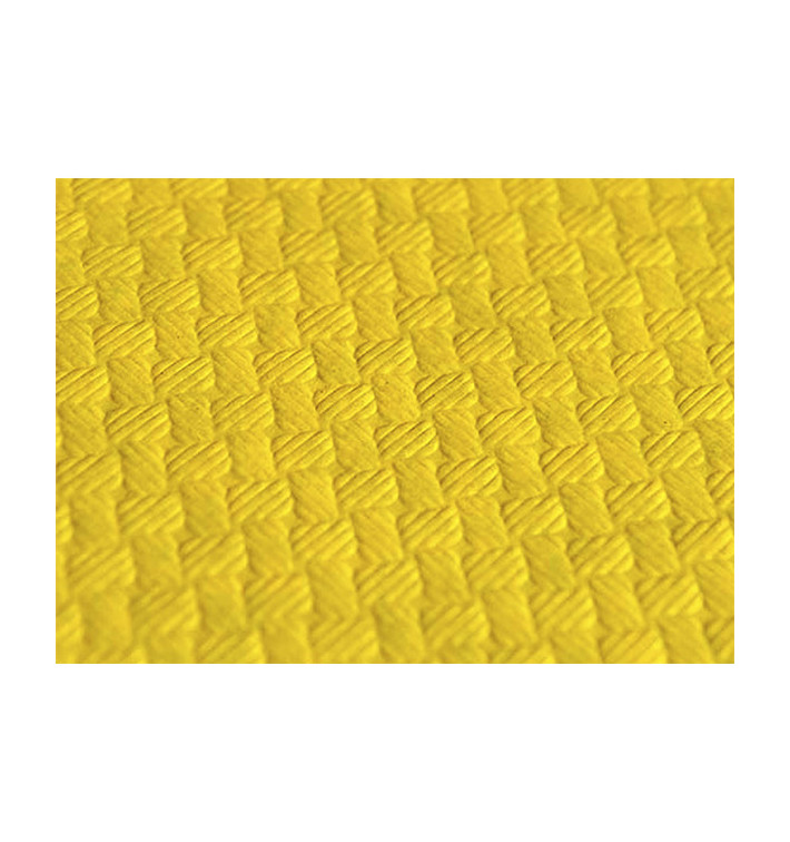 Nappe en papier 1,2x1,2 Mètre Jaune 40g (300 Unités)