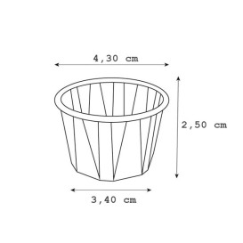 Pot Papier Plissé de 30ml (5000 Unités)